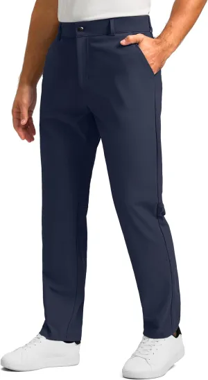 Soothfeel Men's Golf Pants with 5 Pockets - 30"/32"/34" Slim Fit Stretch Tech Pants Casual Trousers Dress Work Pants for Men