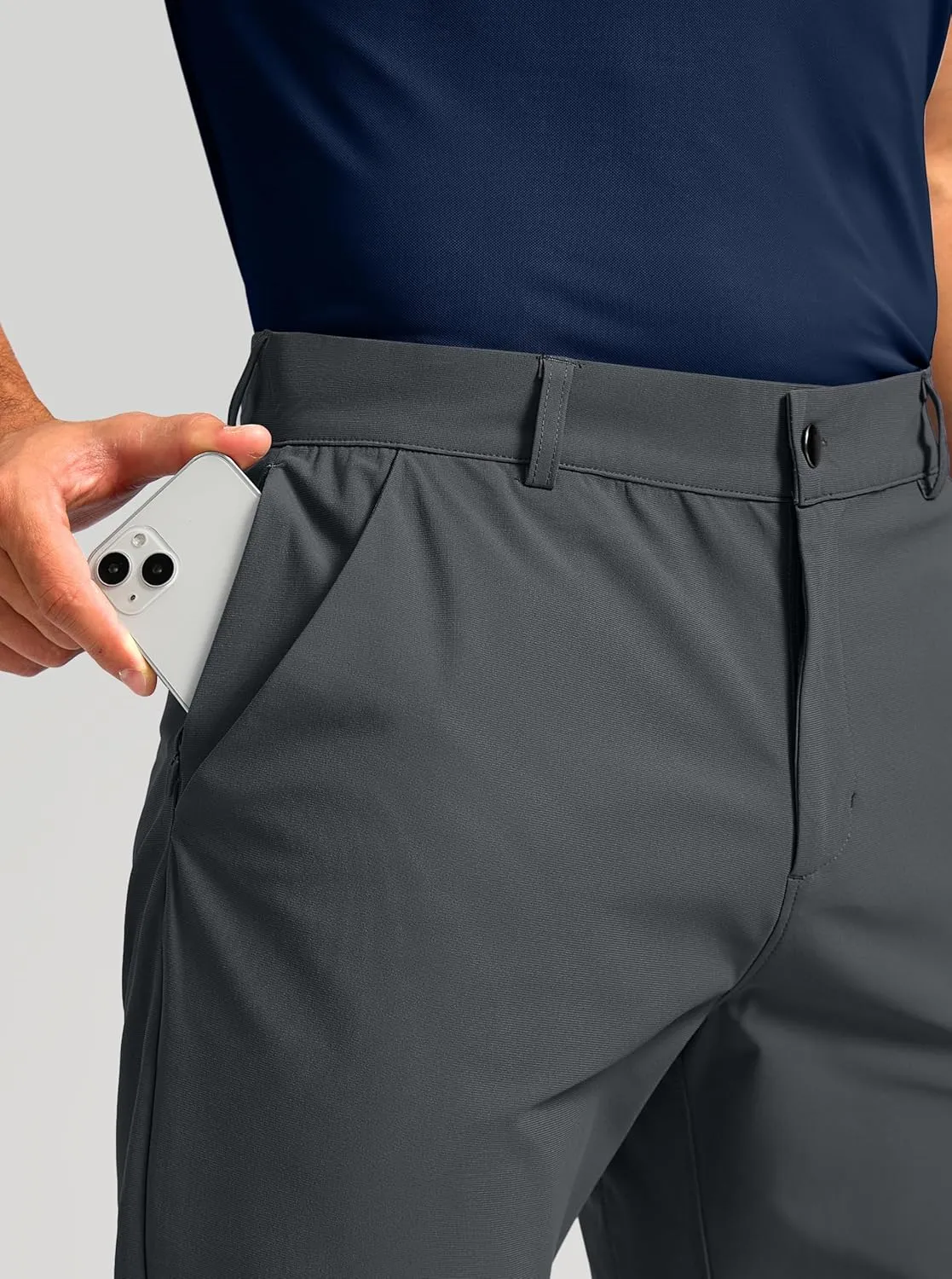 Soothfeel Men's Golf Pants with 5 Pockets - 30"/32"/34" Slim Fit Stretch Tech Pants Casual Trousers Dress Work Pants for Men