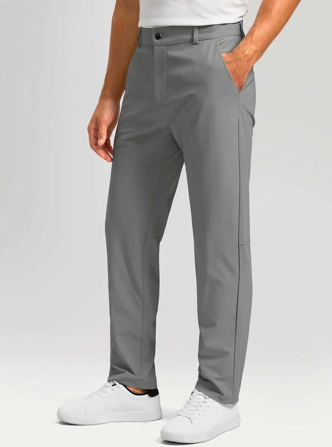 Soothfeel Men's Golf Pants with 5 Pockets - 30"/32"/34" Slim Fit Stretch Tech Pants Casual Trousers Dress Work Pants for Men