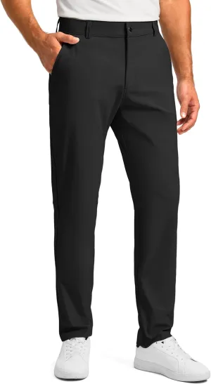 Soothfeel Men's Golf Pants with 5 Pockets - 30"/32"/34" Slim Fit Stretch Tech Pants Casual Trousers Dress Work Pants for Men