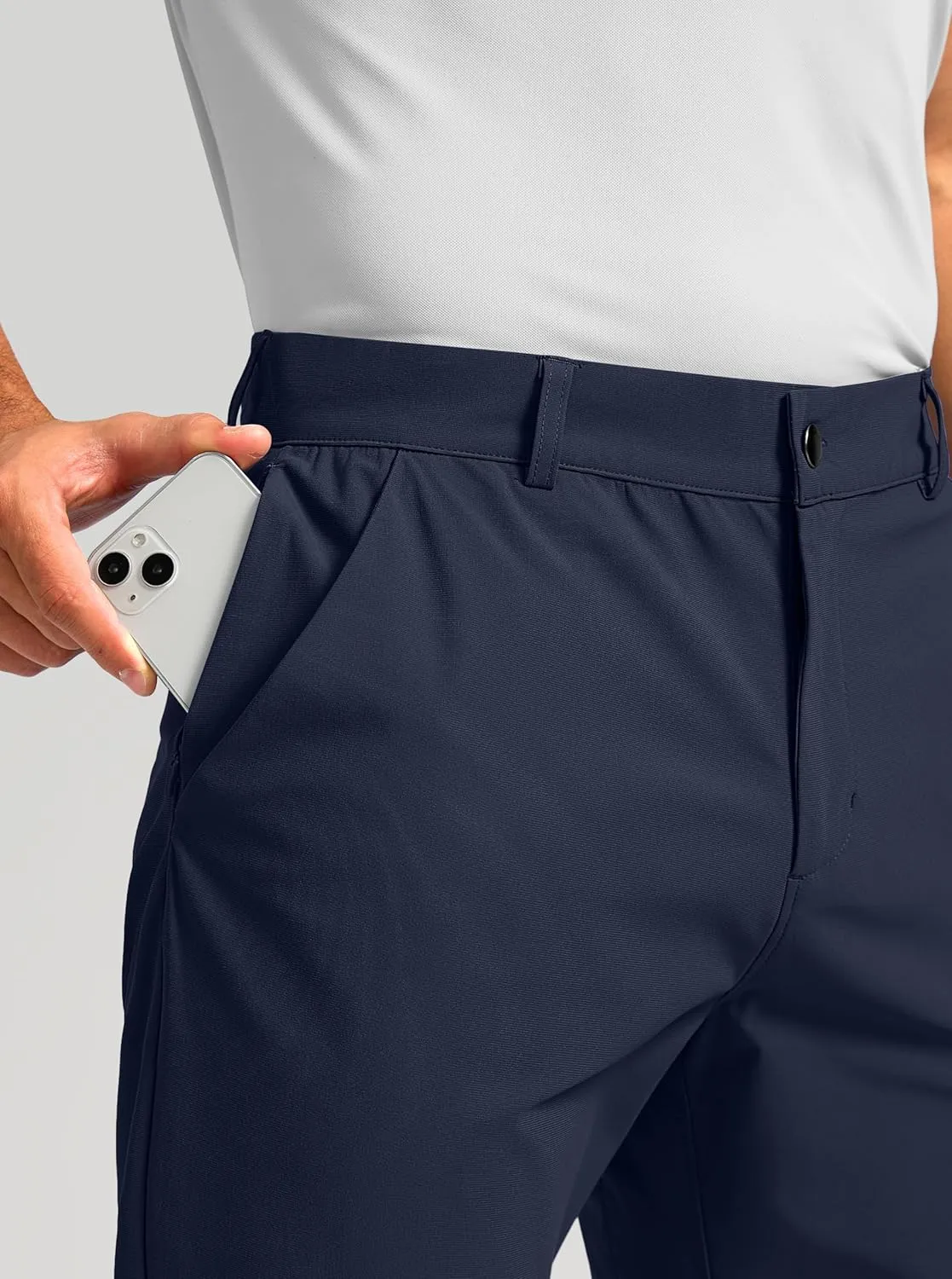 Soothfeel Men's Golf Pants with 5 Pockets - 30"/32"/34" Slim Fit Stretch Tech Pants Casual Trousers Dress Work Pants for Men