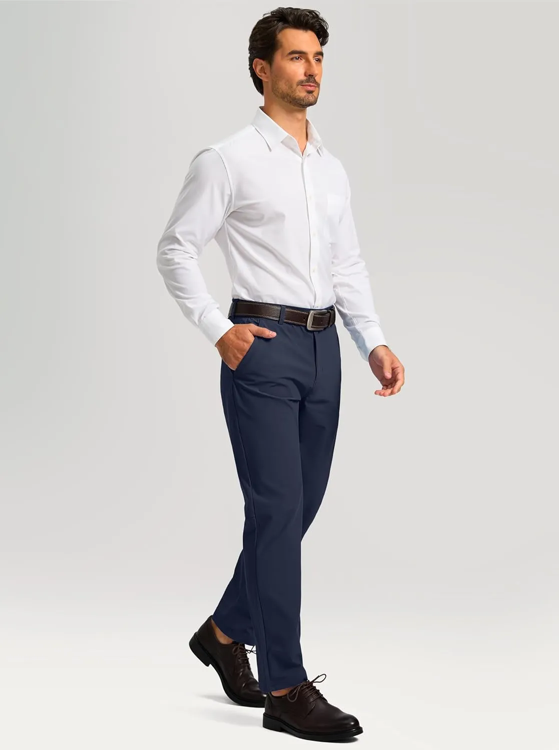 Soothfeel Men's Golf Pants with 5 Pockets - 30"/32"/34" Slim Fit Stretch Tech Pants Casual Trousers Dress Work Pants for Men