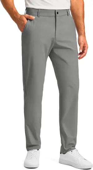 Soothfeel Men's Golf Pants with 5 Pockets - 30"/32"/34" Slim Fit Stretch Tech Pants Casual Trousers Dress Work Pants for Men