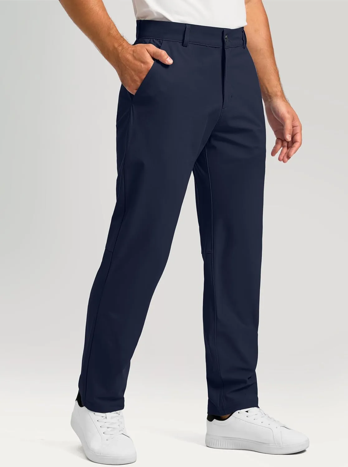 Soothfeel Men's Golf Pants with 5 Pockets - 30"/32"/34" Slim Fit Stretch Tech Pants Casual Trousers Dress Work Pants for Men