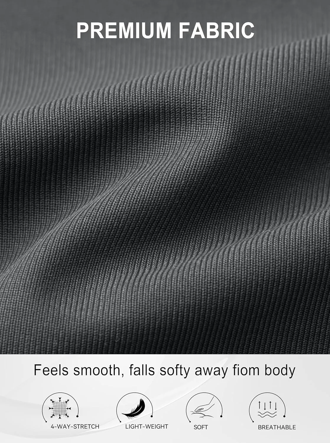 Soothfeel Men's Golf Pants with 5 Pockets - 30"/32"/34" Slim Fit Stretch Tech Pants Casual Trousers Dress Work Pants for Men