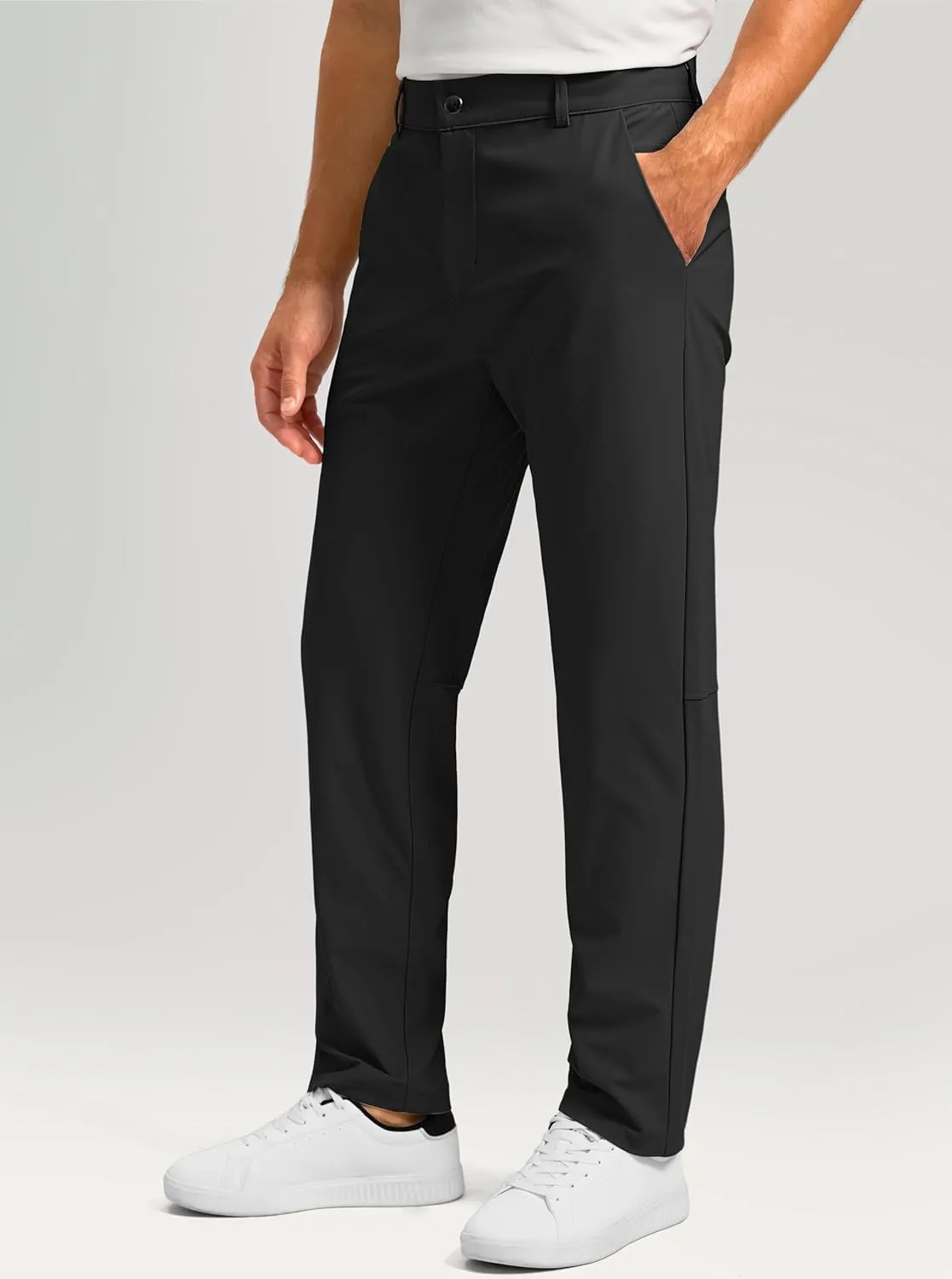Soothfeel Men's Golf Pants with 5 Pockets - 30"/32"/34" Slim Fit Stretch Tech Pants Casual Trousers Dress Work Pants for Men