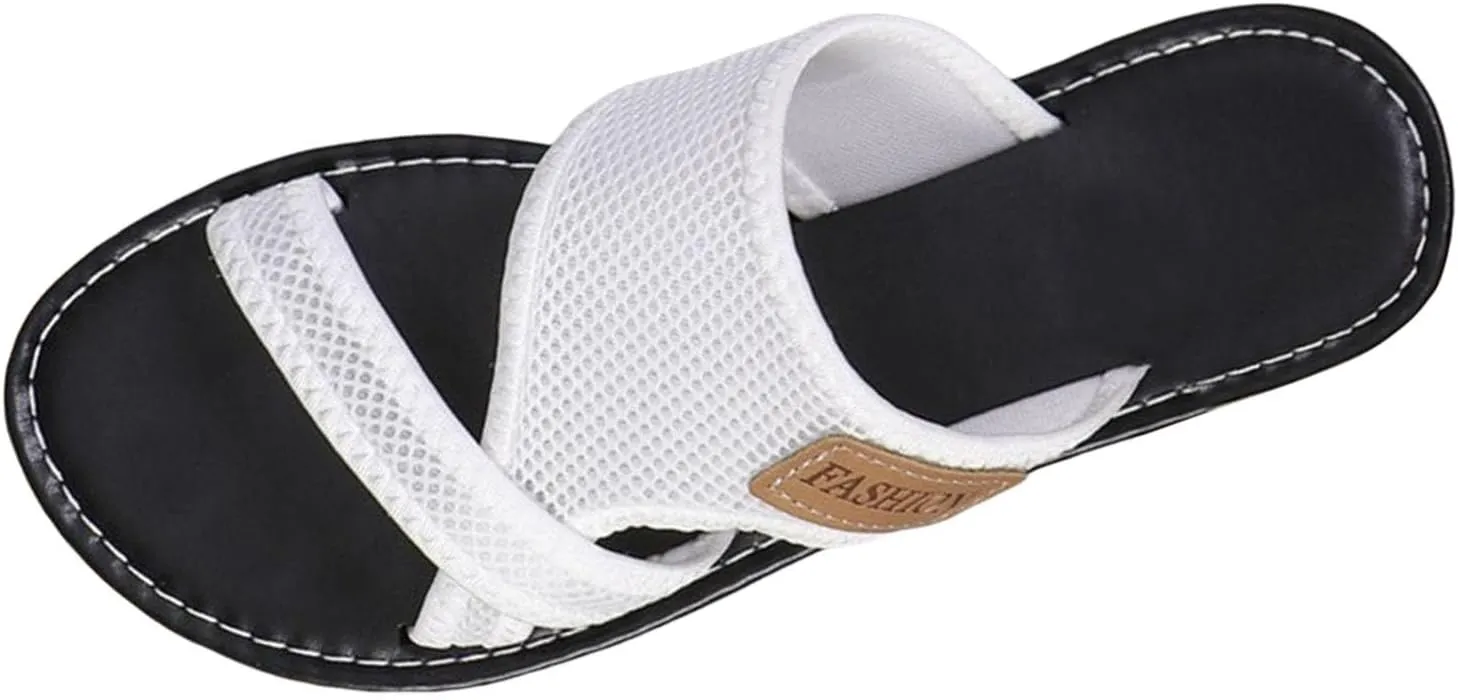 Summer Sandals for Women 2025 Extra Wide Beach Breathable Comfortable Mesh Hollow Mesh Slide Sandls Orthopedic Platform Shoes
