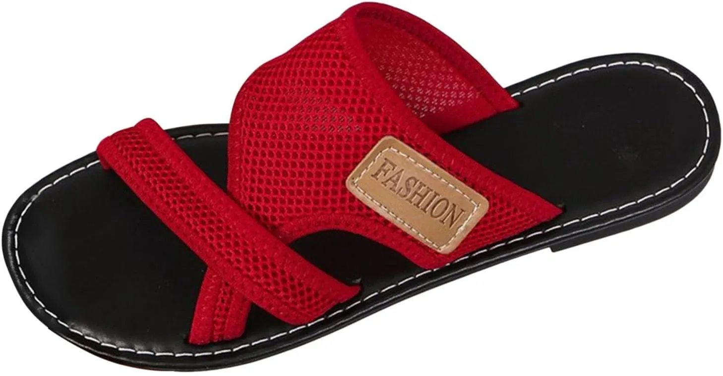 Summer Sandals for Women 2025 Extra Wide Beach Breathable Comfortable Mesh Hollow Mesh Slide Sandls Orthopedic Platform Shoes