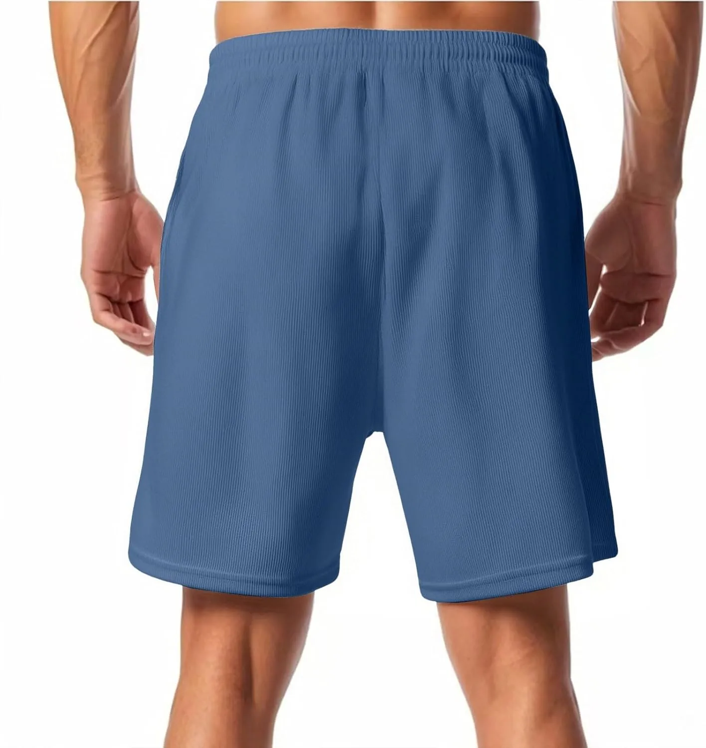 Summer Shorts for Men Slim Fit Casual Corduroy Shorts Drawstring Lightweight Loose Fit Big and Tall Lounge Short