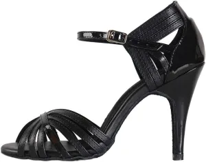 SWDZM Women's Standard Latin Dance Shoes Salsa Ballroom Wedding Performance Dancing Shoes Peep toe Model-L008
