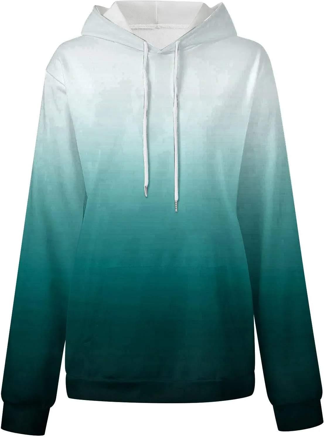 Sweatshirt Hoodies for Women Loose Fit Baggy Gradient Colors Pullover Tops Casual Trendy Fall Sweatshirts with Pocket