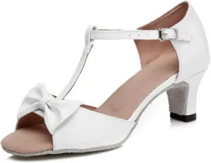 T-Strap Ballroom Dance Shoes for Women's Salsa Latin Tango Wedding Party
