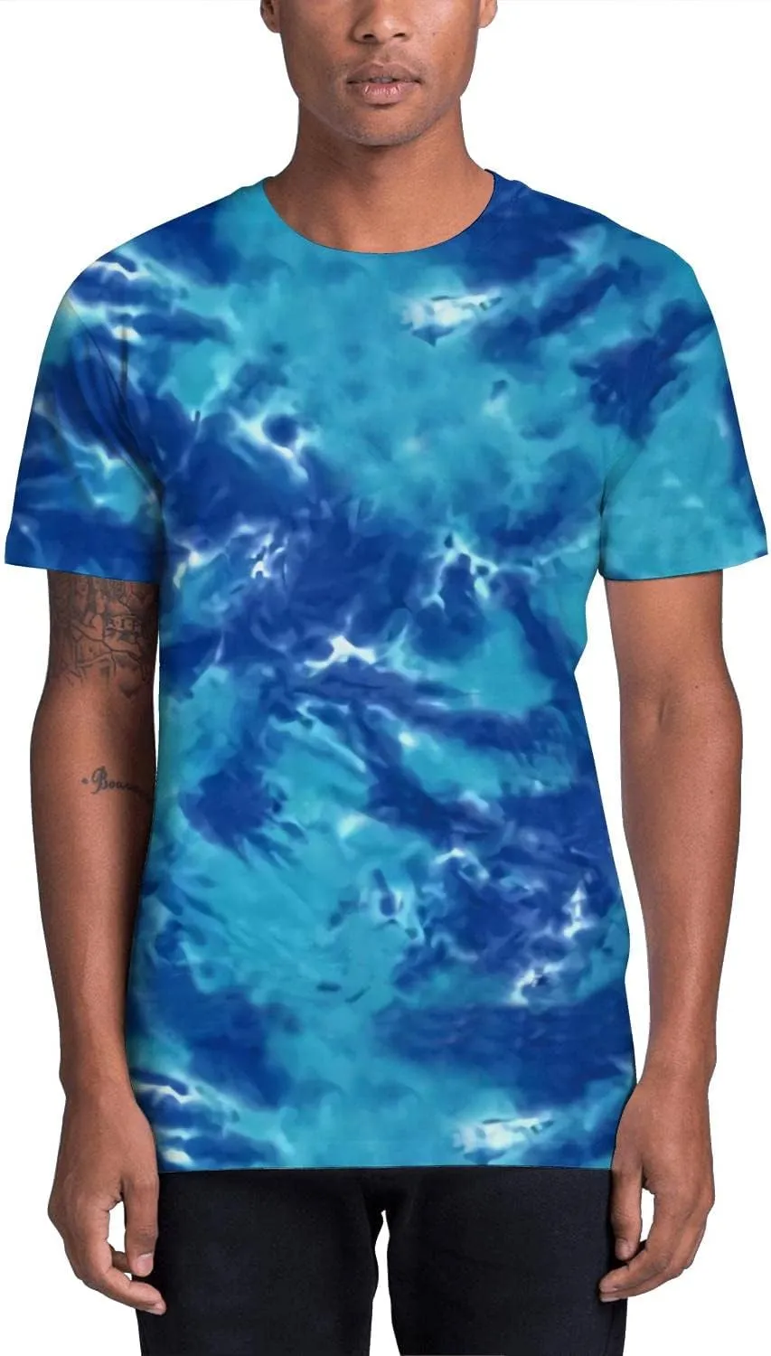 Tie Dye Shirts for Men Women, Short Sleeve Mens Tie Dye Shirts, Mens Women Rainbow Tie Dye T Shirts,Size:S-5XL