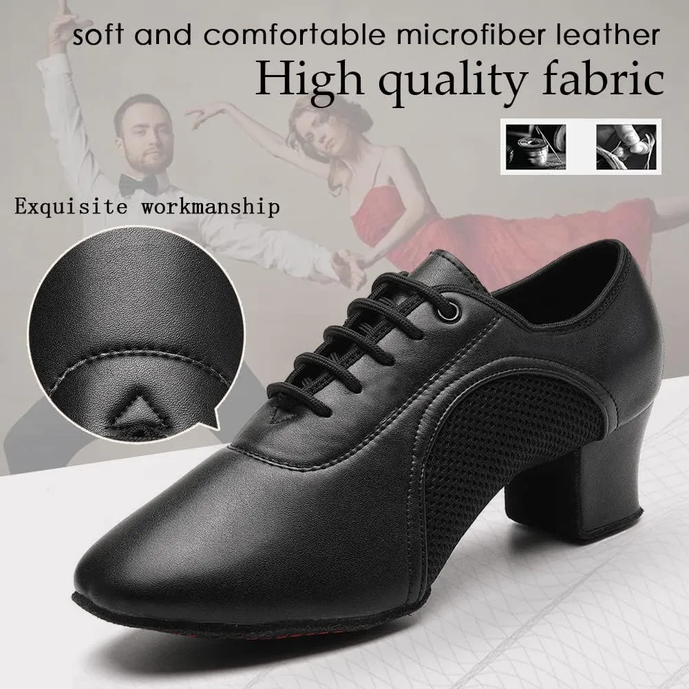TINRYMX Women Ballroom Practice Shoes Standard Modern Teaching Professional Performance Latin Salsa Dance Shoes,Model-LHD2801