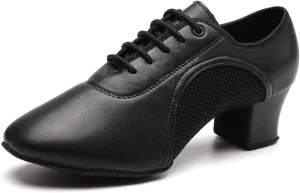 TINRYMX Women Ballroom Practice Shoes Standard Modern Teaching Professional Performance Latin Salsa Dance Shoes,Model-LHD2801