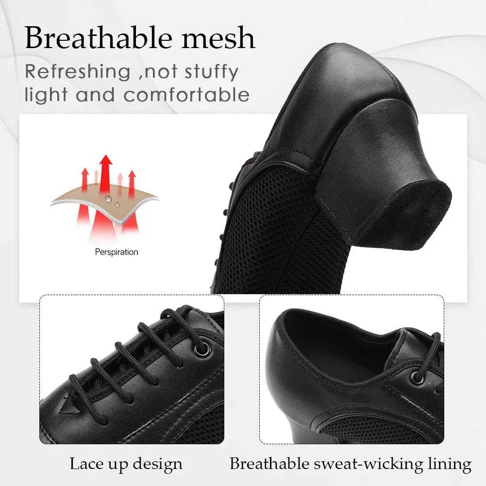 TINRYMX Women Ballroom Practice Shoes Standard Modern Teaching Professional Performance Latin Salsa Dance Shoes,Model-LHD2801