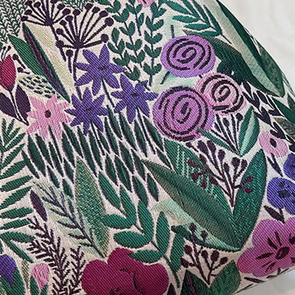 Vintage Embroidered Flower Handbag,Shoulder Chain Messenger Clutch,Chinese Style Embroidery Crossbody Bag Evening Bag (Pink)