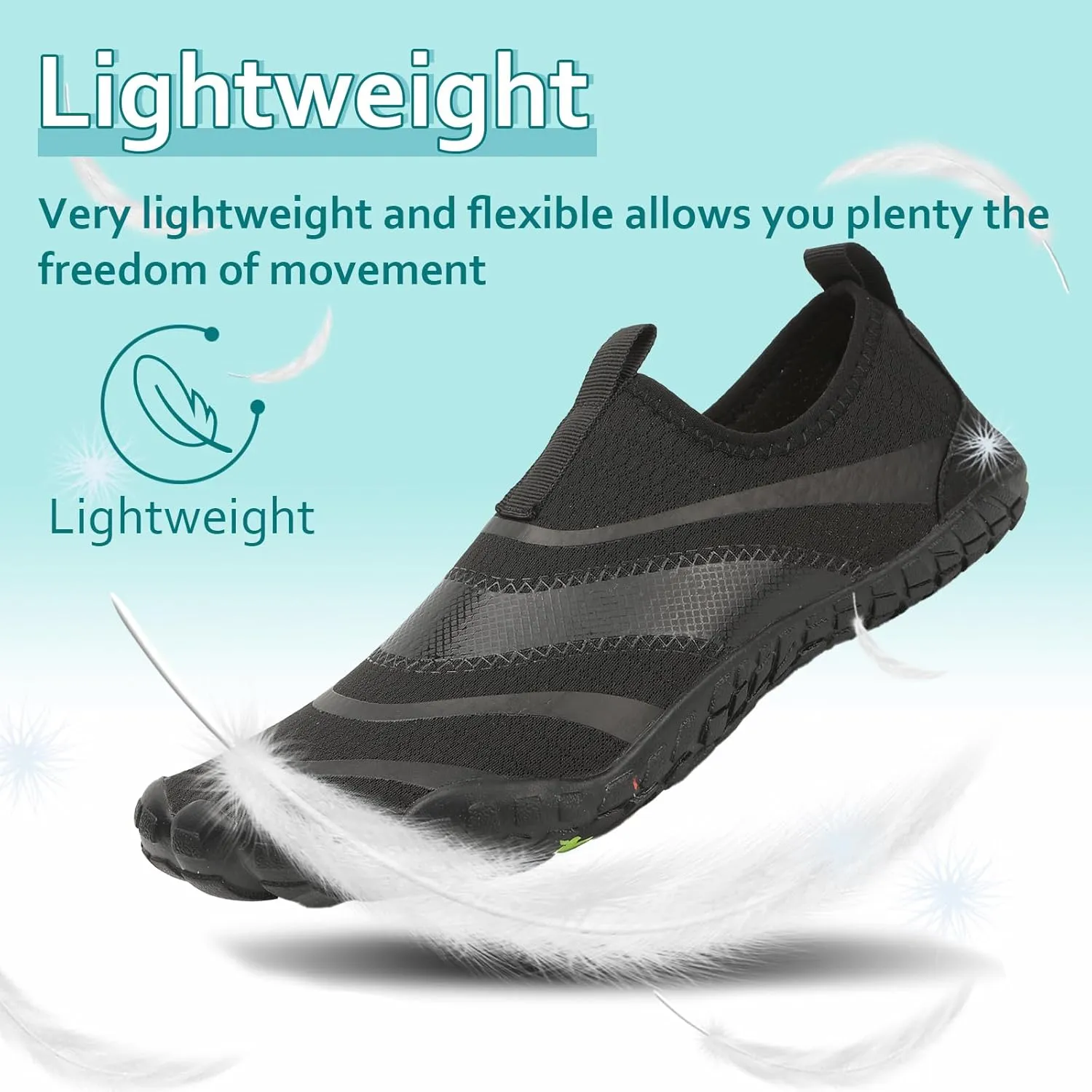 Water Shoes Womens Mens Quick-Dry Aqua Yoga Socks Barefoot Swim Pool Beach Shoes for Walking Hiking Diving Surf Ootdoor Water Sports