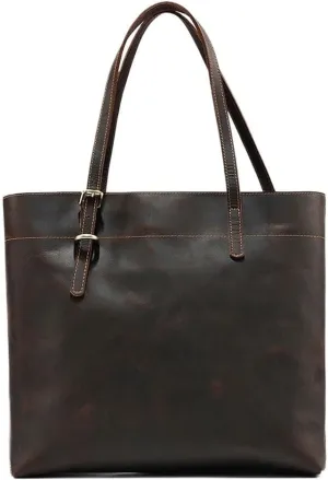 Waterproof Business Distressed Leather Travel Duffel Backpack Briefcase Vacation Office Commuter Shoulder Bag