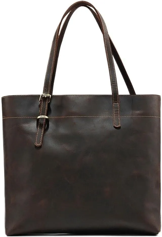 Waterproof Business Distressed Leather Travel Duffel Backpack Briefcase Vacation Office Commuter Shoulder Bag