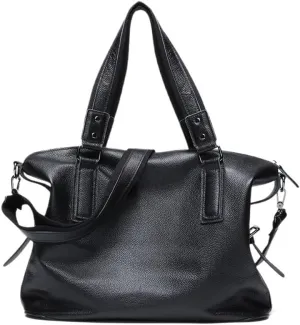 Waterproof Distressed Leather Messenger Bag Business Travel Briefcase Men Vacation Work Carry-On Ideal for Sports Airplane