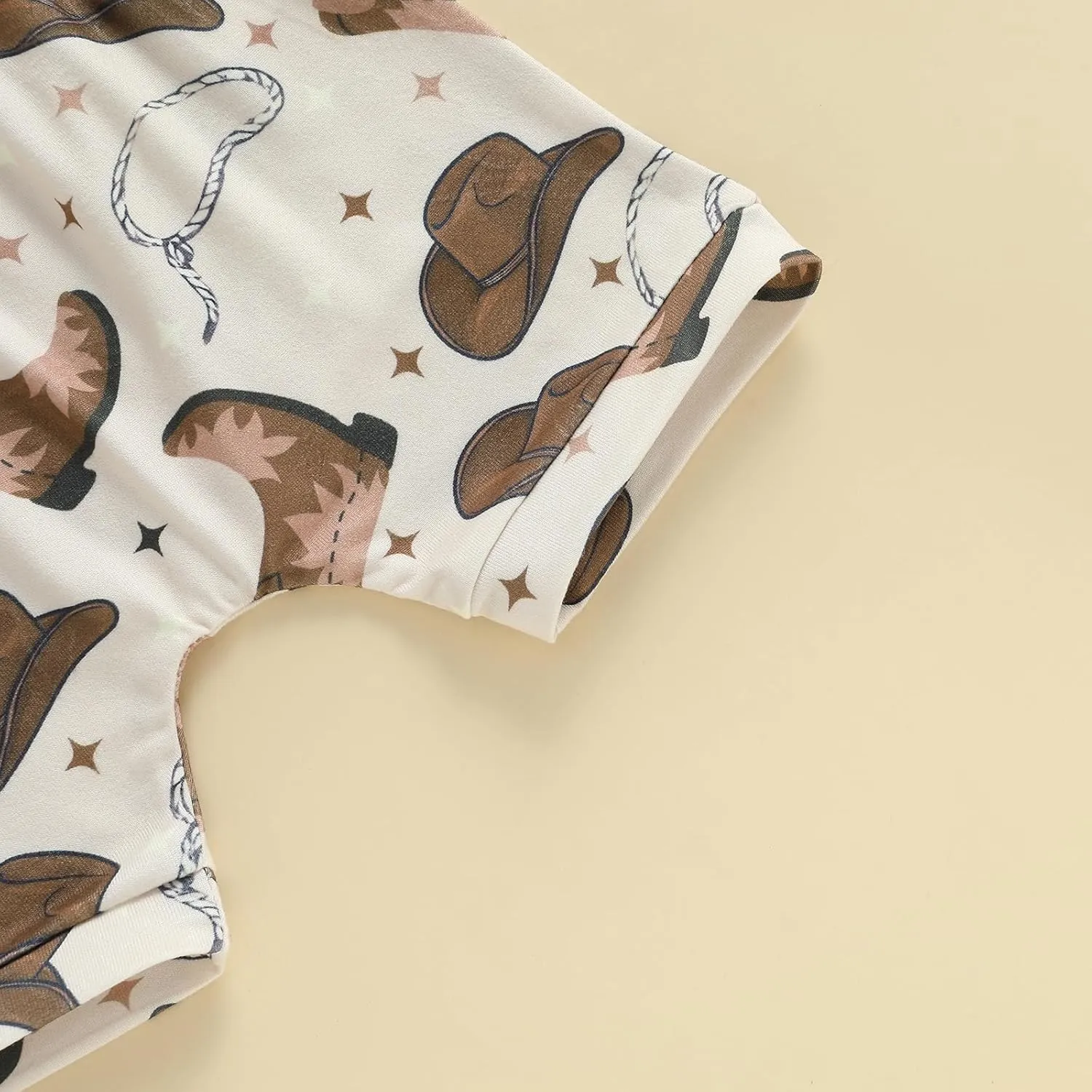 Western Baby Boy Outfit Cow Hat This Is My First Rodeo Short Sleeve t-Shirt Cowboy Shorts Set Western Boot Clothes
