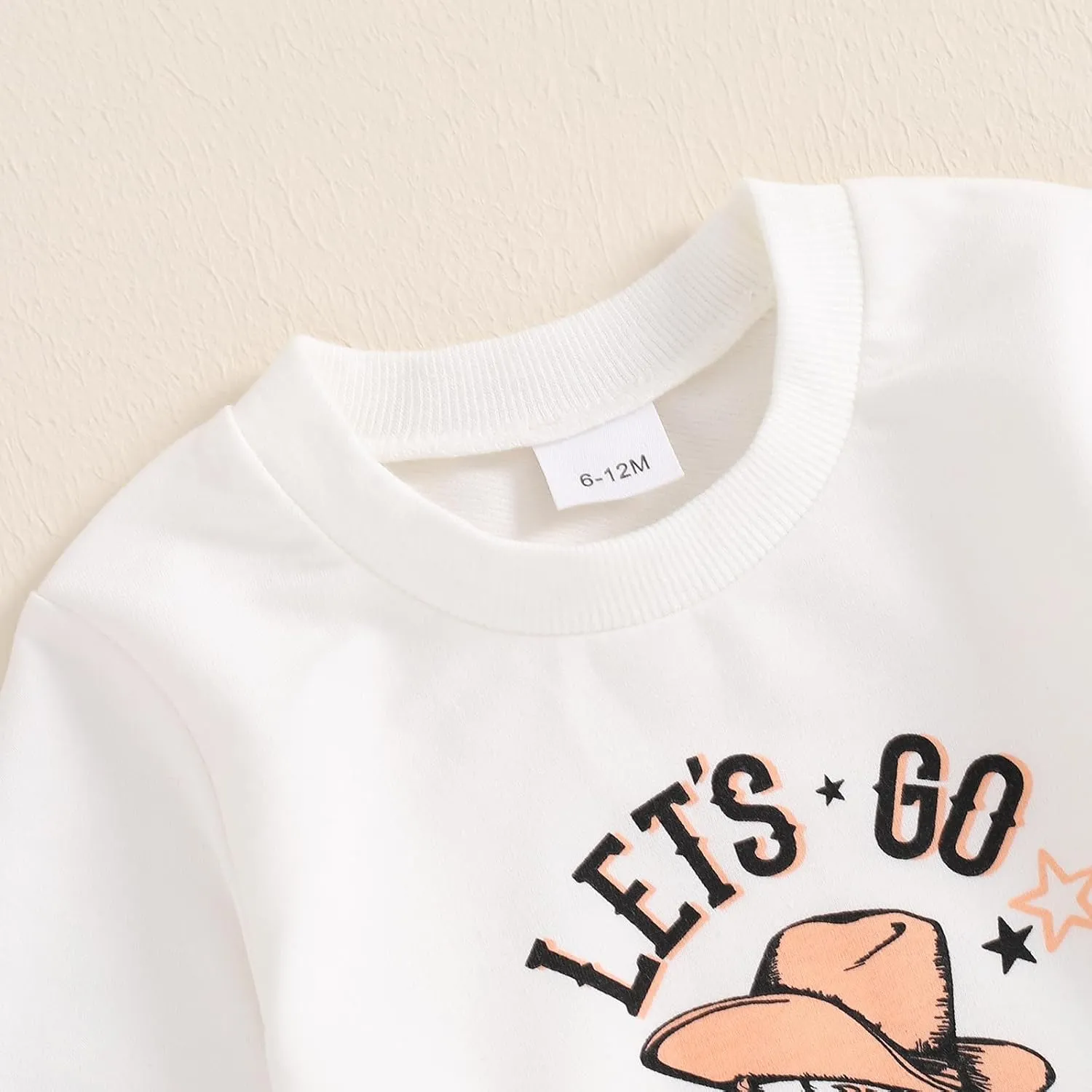 Western Toddler Baby Girl Outfit Set Bow Boots Print Long Sleeve Sweatshirt Ribbed Flare Pants 2pcs Fall Clothes