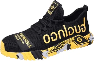 Wide Steel Toe for Women Cushion Safety Shoes,Men Composite Toe Shoe for Women Work and Safety Footwear Breathable Comfortable Slip Resistant,