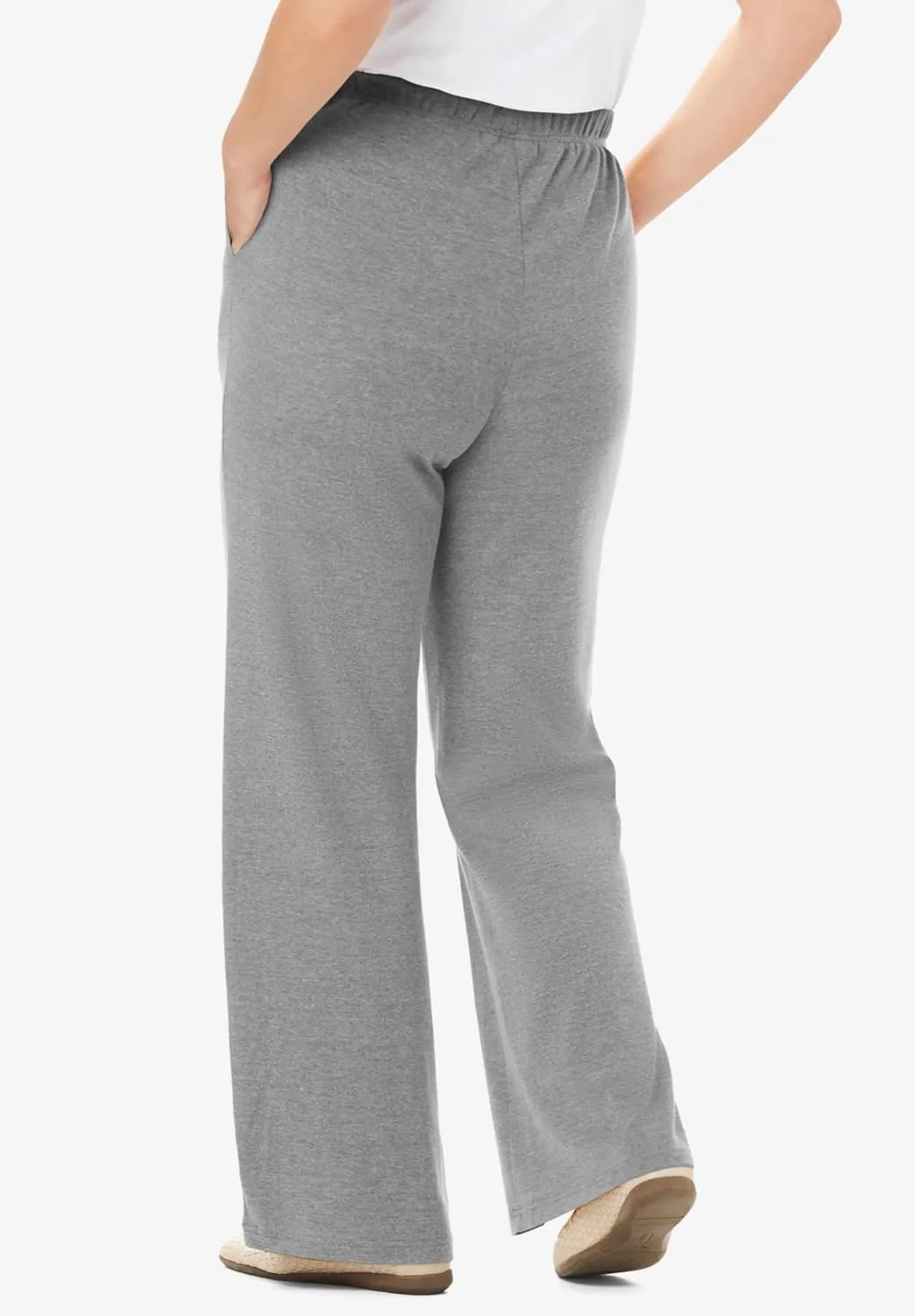 Woman Within Women's Plus Size 7-Day Knit Wide-Leg Pant