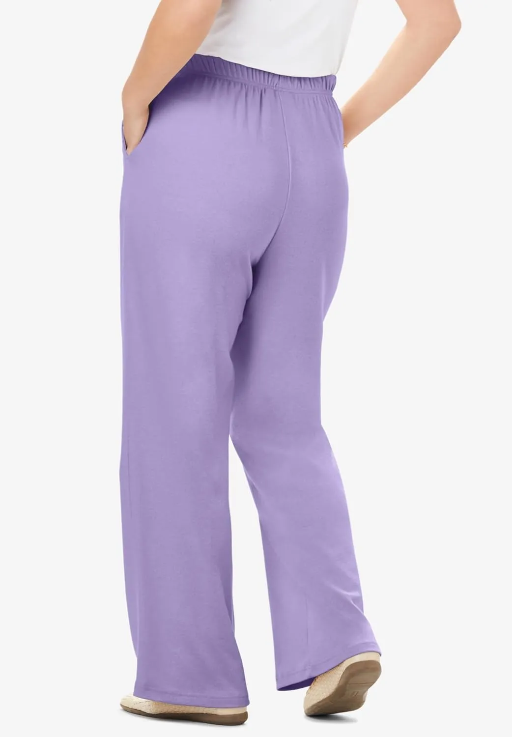 Woman Within Women's Plus Size 7-Day Knit Wide-Leg Pant