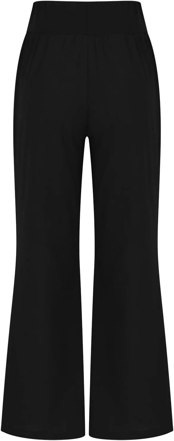 Women Linen Summer Letter Patched Pants Low Waist Long Lounge Slim Fit Pants Travel