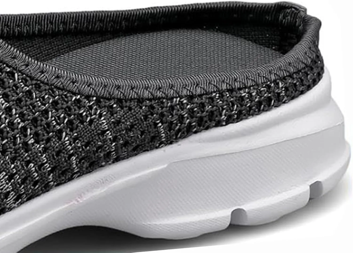 Women's Backless Walking Sneakers Orthopedic Open Back Slip On Mules Lightweight Slippers Closed Toe Slipper Comfort Breathable Mules Indoor Outdoor Anti-Skid Sole Shoes (Unisex)