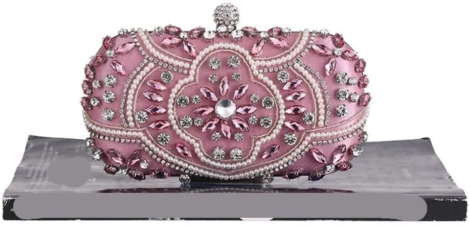 Women's Bag Beaded Bag Evening Party Bag Clutch Shoulder Dress Bag Bridesmaid Women Crossbody Evening Bag