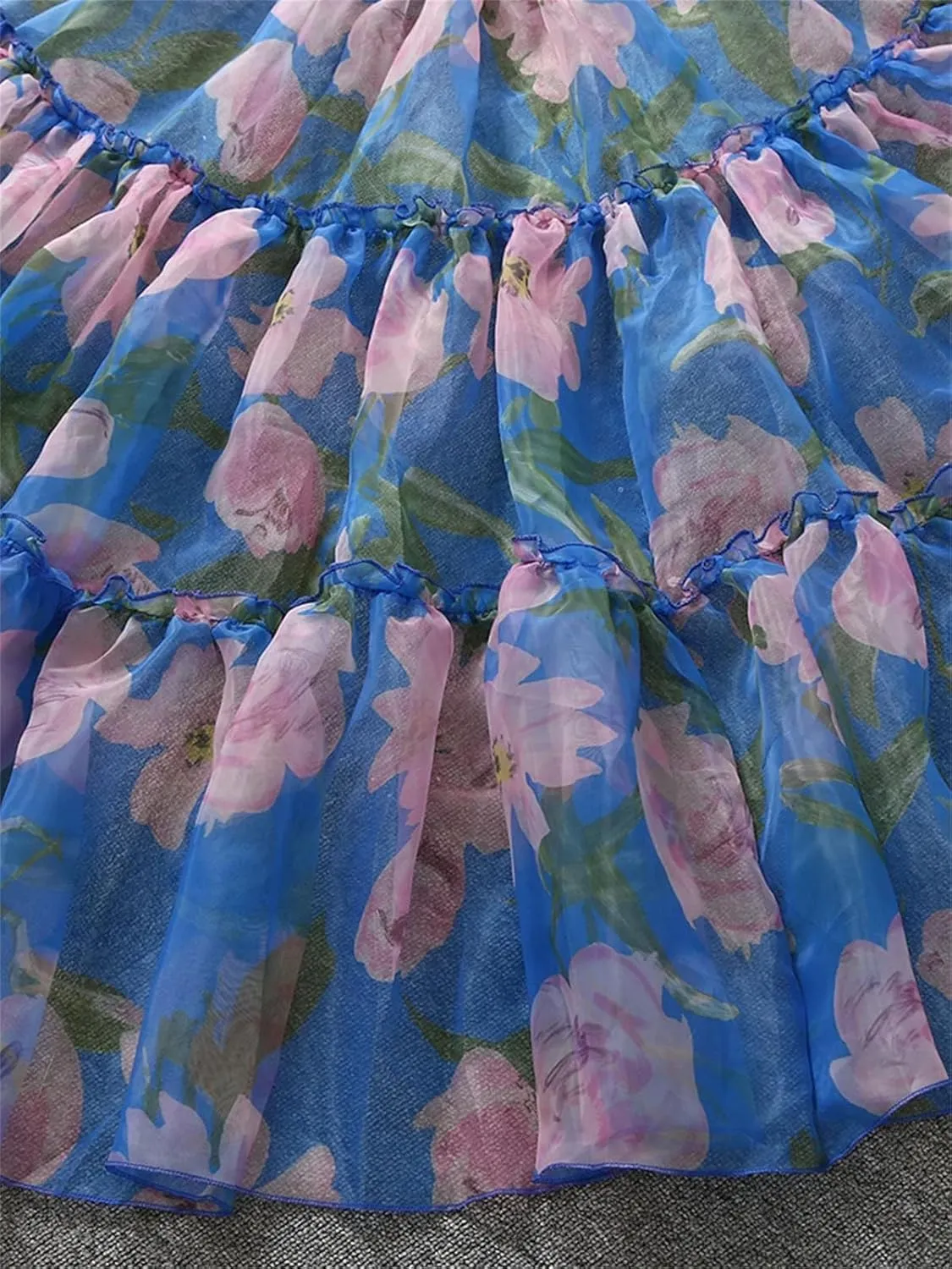 Women's Colorblock Skirt, Printed Fold Detail A-Line Design
