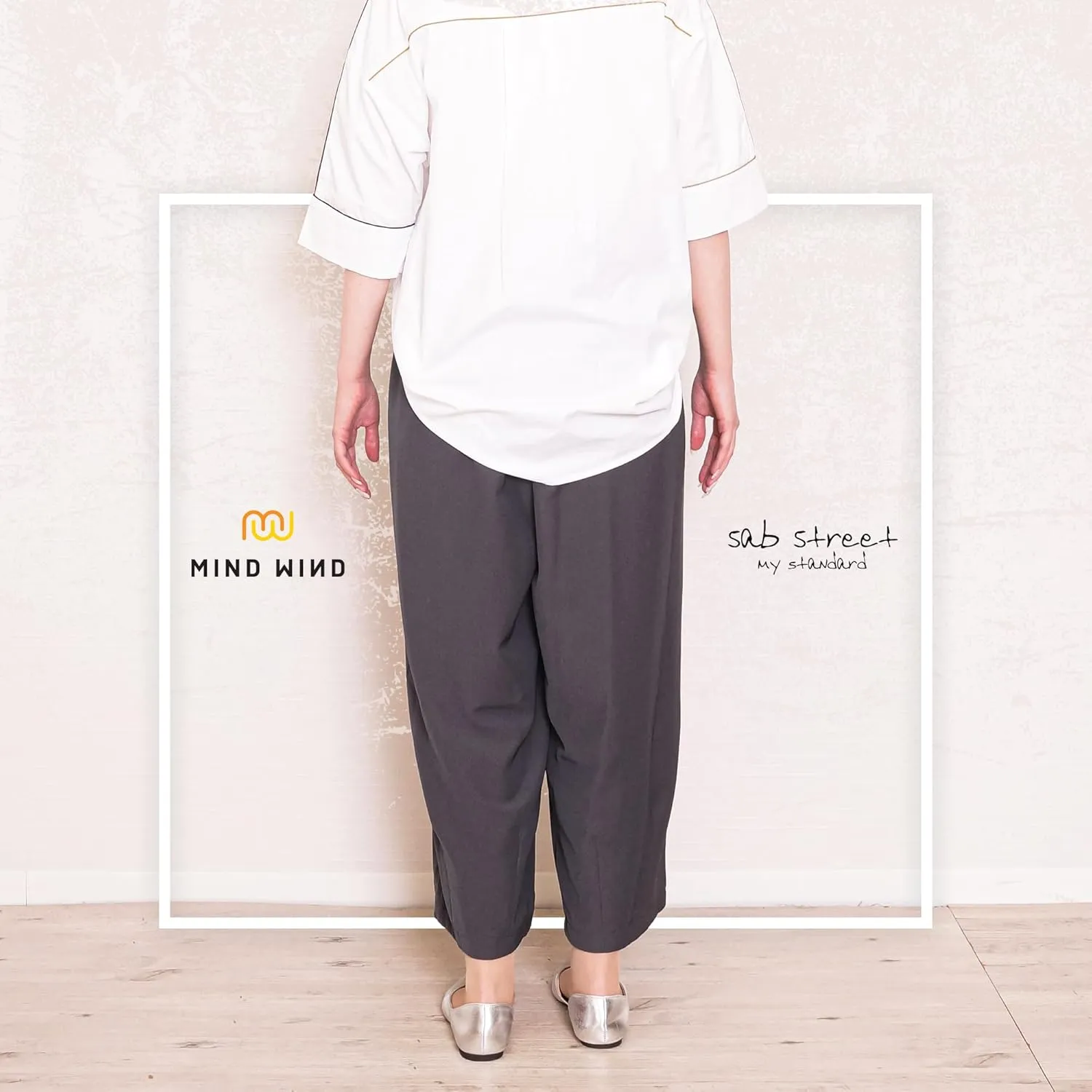 Women's High Waist Maxi Wide Legged Pants, Soft and Comfortable Casual Trousers with Elastic Back Waistband
