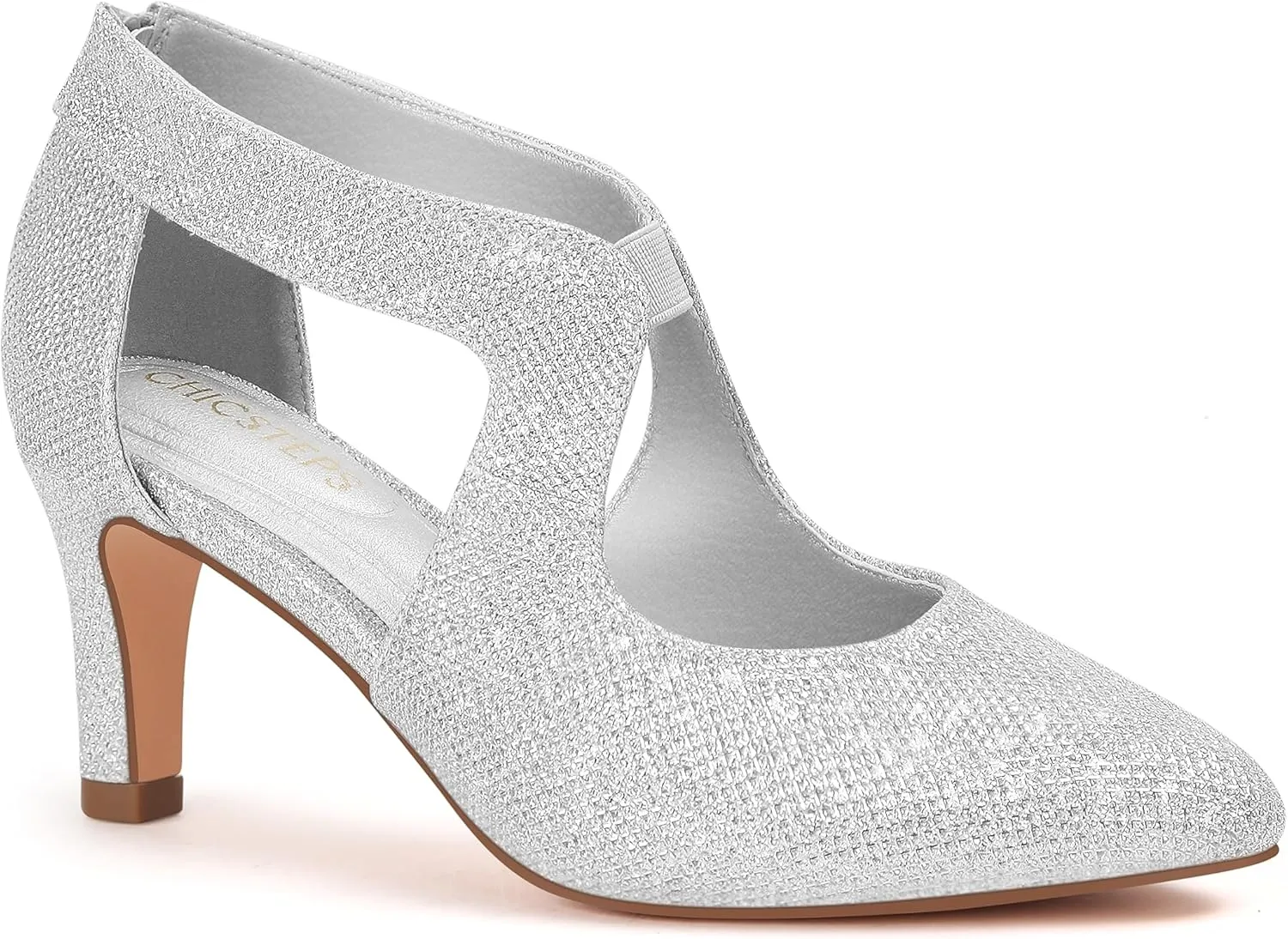 Women's Pumps,Comfortable Closed Toe 3-Inch Kitten Heels,Low Heels for Work,Office,Wedding,and Dressy Occasions,Dress Shoes for Women