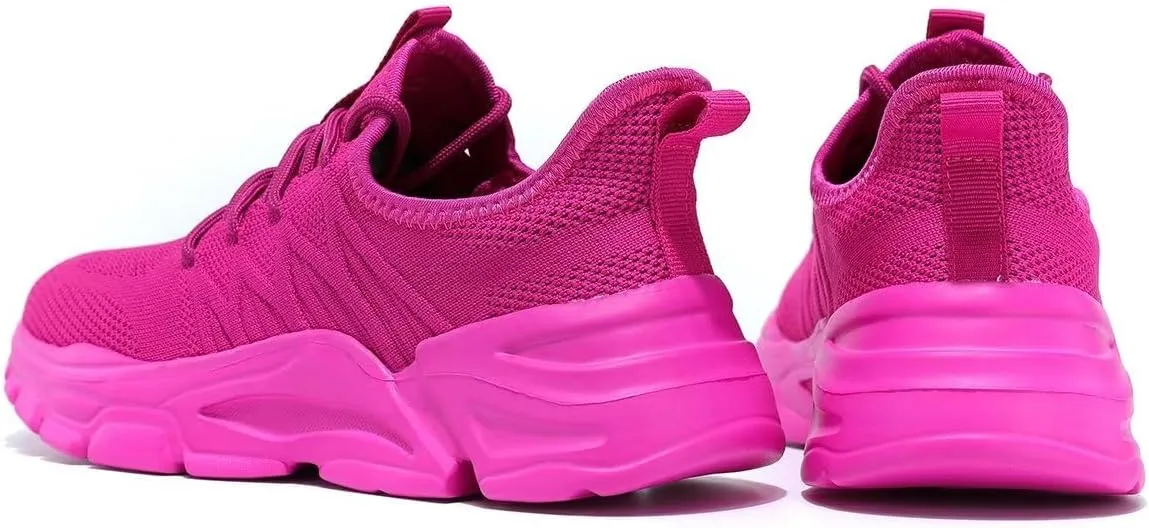 Womens Running Shoes Slip-on Walking Tennis Sneakers Lightweight Breathable Casual Soft Sole Mesh Workout Sports Shoes