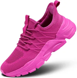 Womens Running Shoes Slip-on Walking Tennis Sneakers Lightweight Breathable Casual Soft Sole Mesh Workout Sports Shoes