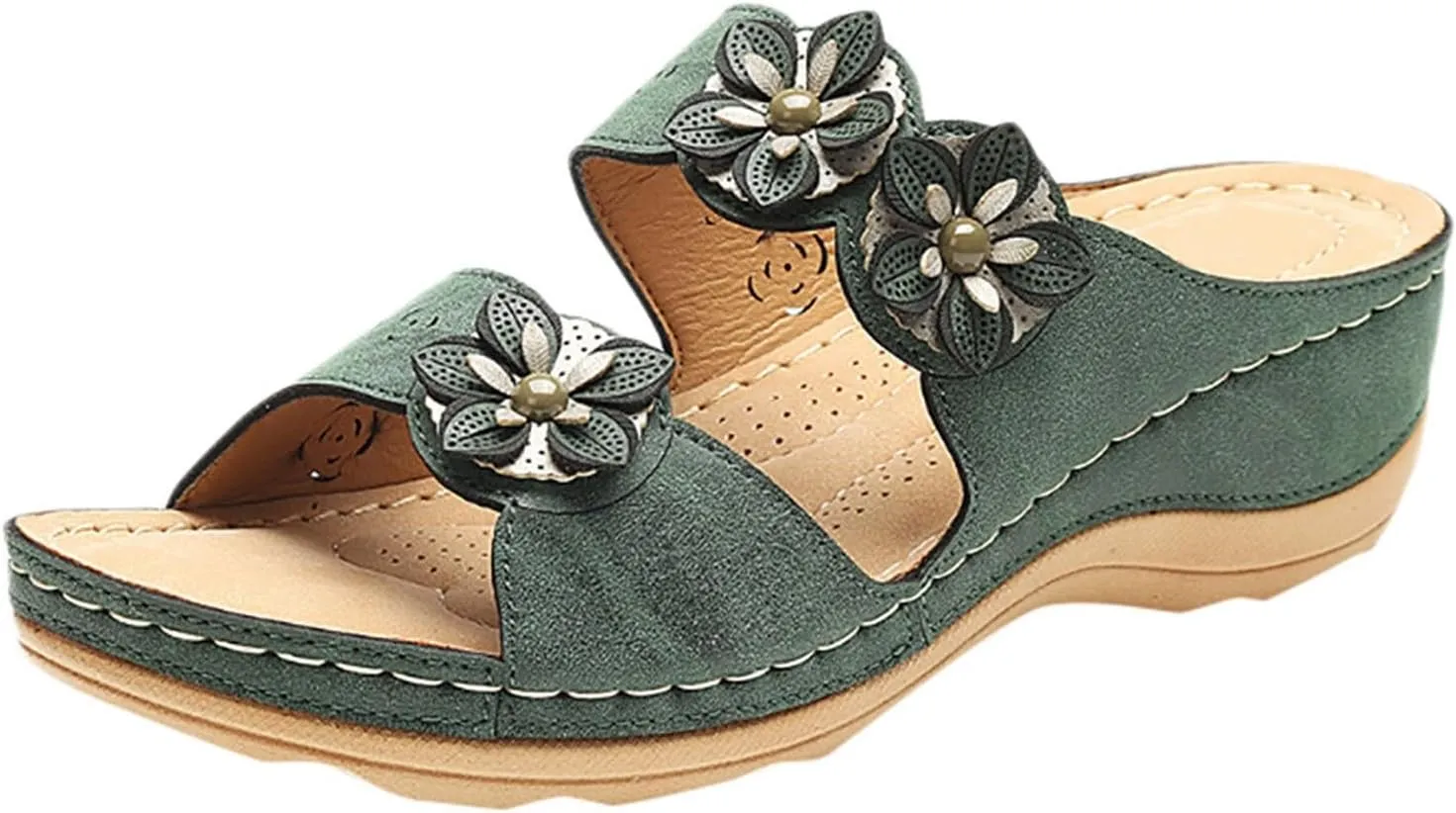 Womens Sandals Dressy, Womens Sandals Orthopedic Open Toe Sandals Retro Anti Slip Comfy Breathable Shoes
