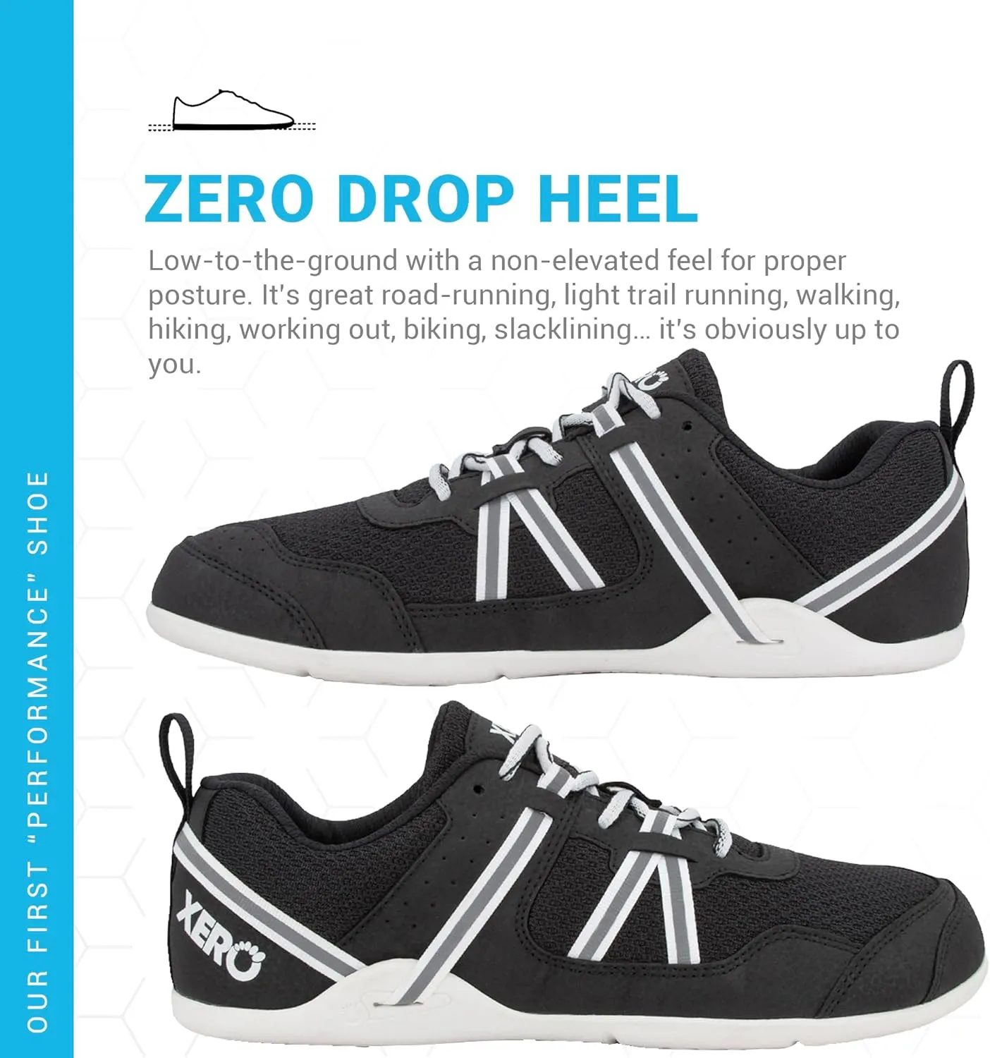 Xero Shoes Womens Prio Barefoot Athletic Sneaker