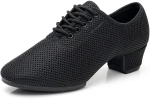 YKXLM Women's Mesh Jazz Modern Split-Sole Dance Shoes for Ballroom,Model LPWY112