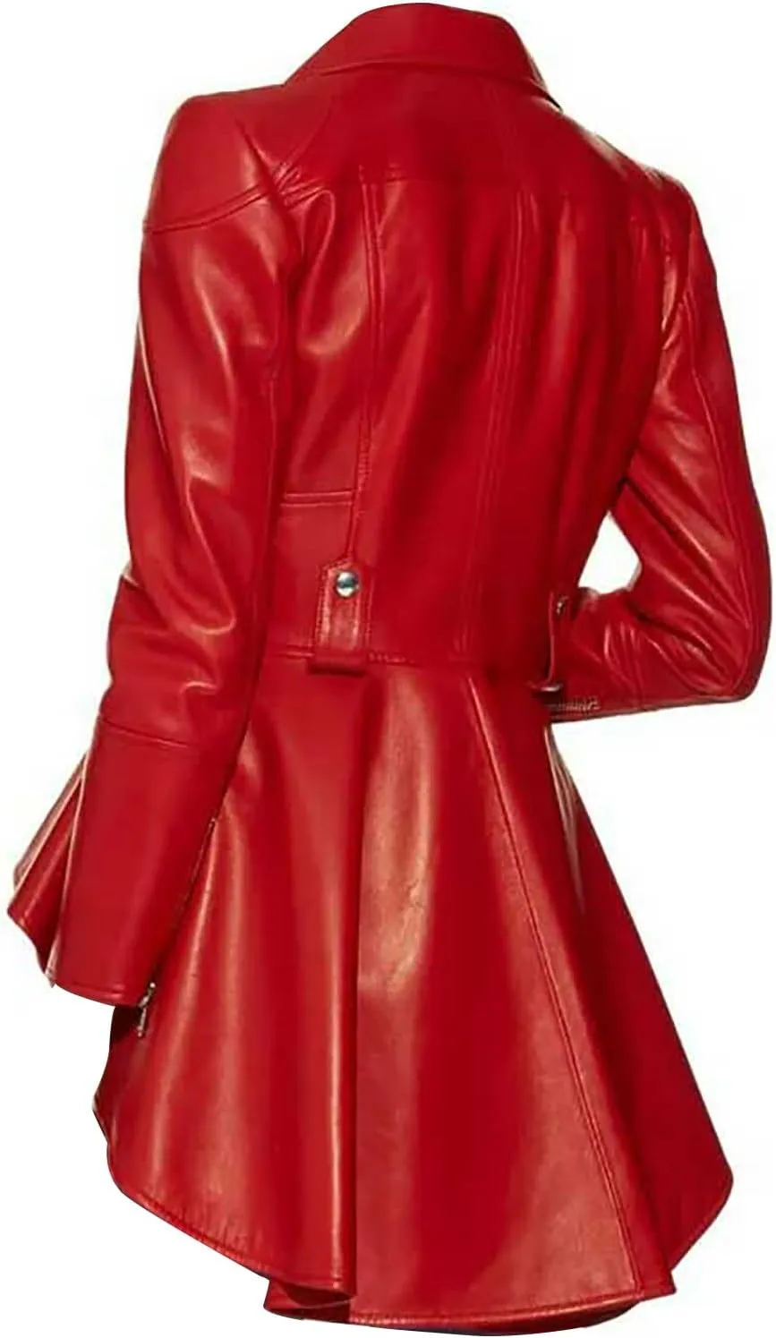 Yolo Jackets Womens Leather Black Red Peplum Jacket Women Peplum Tops Jackets & Coats for Women